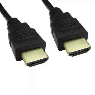 New Hdmi Cable High Speed With Ethernet Gold 4k 3d Tv Hdtv Lcd Uhd Lead 1m - 10m • £3.59