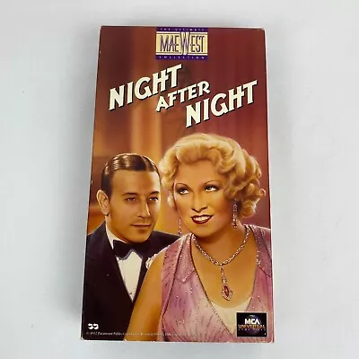 Night After Night VHS - Mae West Collection - 1959 B&W - Tested And Works • $4.99