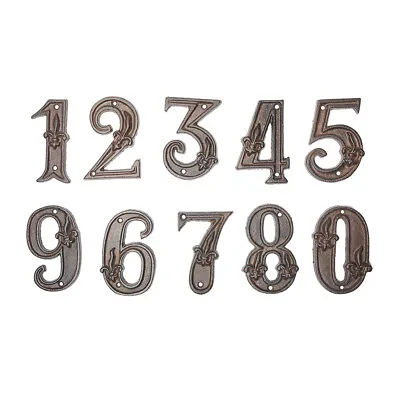 Retro House Number Door Number Garden Shop Cafe Bar Mailbox Name Plaque Decor • $11.24