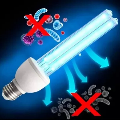 Germicidal UV Light Bulb W/ Ozone 20w-Disinfect Deodorize & Antibacterial! • $17.99