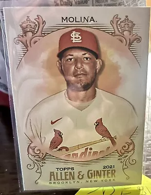 2021 Topps Allen & Ginter Yadier Molina St. Louis Cardinals #91 Puerto Rico 🇵🇷 • $0.85