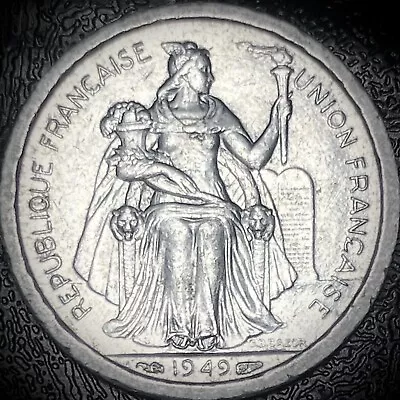 French Oceania/Polynesia 1949 - 1 Franc - KM#2 • $3.75