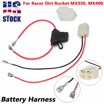 US Battery Wire Harness Pocket Mod Connector For Razor MX350 MX400  Dirt Rocket • $11.69