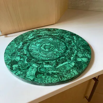 Malachite Stone Marble Round Coffee & End Side Table Inlay Mosaic Art Home Decor • $323.10