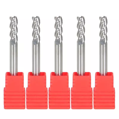 5 Pack 3/16  3 Flute Regular Length Carbide End Mill For Aluminum NEW • $21.14