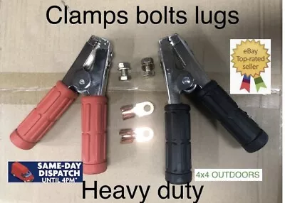 3000AMP Battery Alligator Metal Crocodile Clamp  Duty Jumper Lead WITH BOLTS  • $33.03