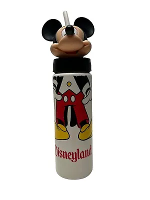 Vintage Disney Mickey Mouse Plastic Water Bottle Sports Mickey Head • $14.99