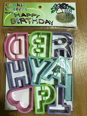 Cookie Cutter For Cake Biscuit Happy Birthday Letter Cutters Cake Decorating • £3.99