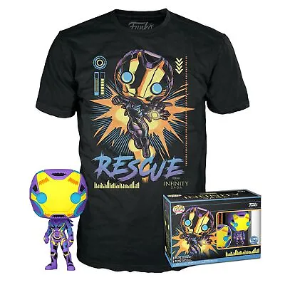 Funko Pop! & Tee: Marvel Blacklight - Rescue - Extra Large - (XL) - T-Shirt - Cl • £13.71