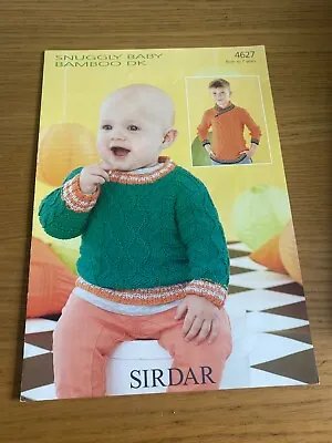 £2.49 • Buy Sirdar SNUGGLY BABY BAMBOO DK Childs SWEATERS Knitting Pattern 4627 Birth - 7 Yr