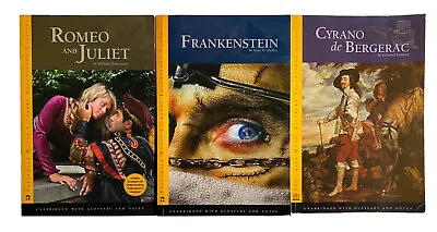 $14 • Buy Romeo And Juliet Frankenstein Cyrano Literary Touchstone Book Lot 3 Books Deal