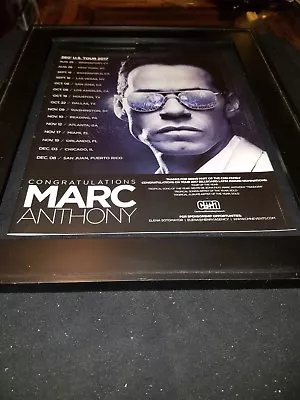 Marc Anthony 360 2017 Tour Rare Original Promo Poster Ad Framed! • $51.15