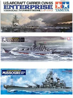 Tamiya 1/350 Battleships & Aircraft Carrier New Plastic Model Kit  Mr Models • £54.95