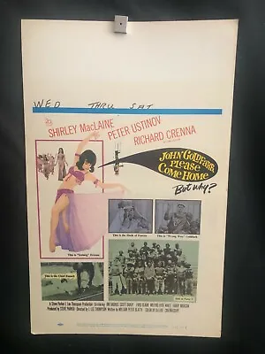 $0.99 • Buy John Goldfarb Please Come Home 1964 Window Card Movie Poster Shirley MacLaine