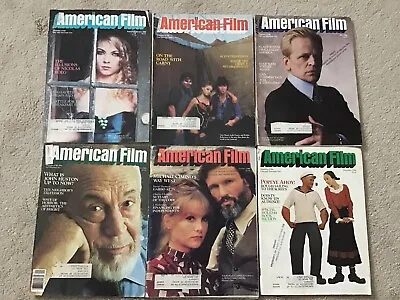 Lot Of 6 Vintage 1980 American Film Magazines Jan-Feb Mar May Sep Oct Dec • $15