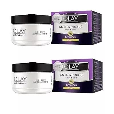 Olay Anti Wrinkle Day Cream 50ml Pack Of 2 • £18.99