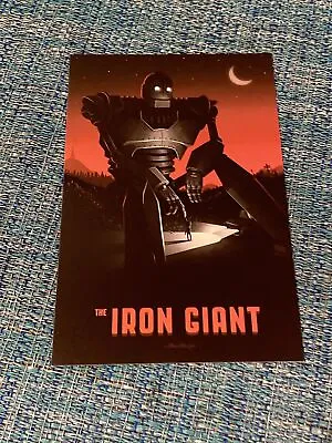 THE IRON GIANT • MONDO POSTER POSTCARD • MIKE MITCHELL • 4x6 CARD PRINT Art • $9.95