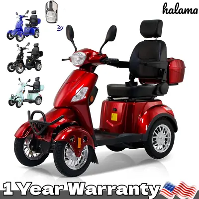 Four Wheels Travel Mobility Scooter Motor 800W 60V 20AH Battery For Adult Senior • $109.99