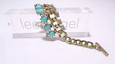 Lee Angel Neiman Marcus Women's Capri Frontal Cabochon Crystal Bracelet NWT 110 • $8.40