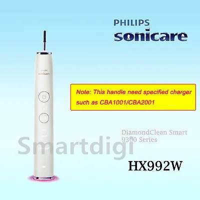 Philips Sonicare DiamondClean Smart Toothbrush 9300 Series HX992W Handle White • $129.95