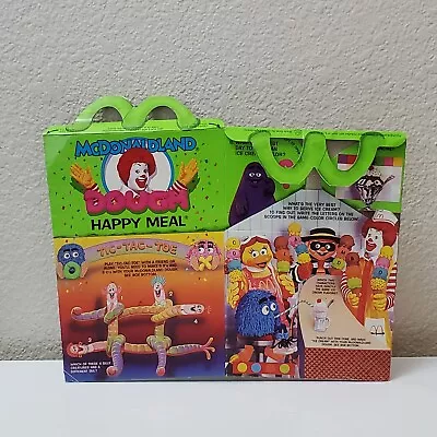 Vintage 1990 McDonald's McDonaldland Dough Happy Meal Box • $19.99