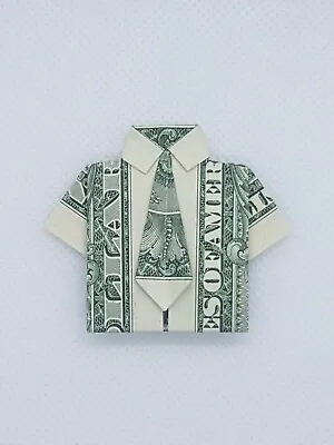 Dollar Money Origami Shirt And Tie • $4.25