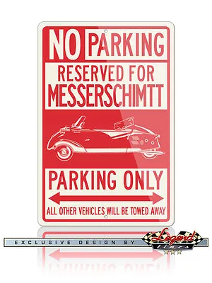 Messerschmitt KR175 KR200 Convertible Reserved Parking Sign 12x18 8x12 Aluminum • $32.90