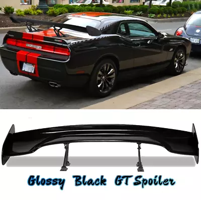 Glossy 47'' Rear Trunk Spoiler Wing GT Style Adjust Bracket For Dodge Challenger • $149.19