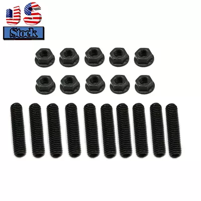 Exhaust Manifold STUDS With Lock Nuts For Honda Acura B D C F H Series Engines • $16.49