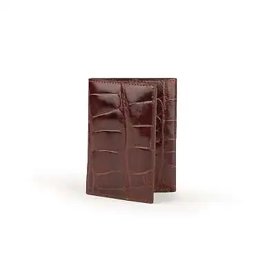 Ferrini Alligator Trifold Wallet Cognac • $288