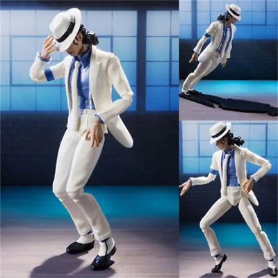 Michael Jackson Criminal Moonwalk Action Figure MJ Movable 14CM Model Toy In Box • $24.18