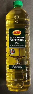 KTC Extended Life Vegetable Oil 1L 1 LITRE Cooking Frying Oil Cafe Restaurant • £8.49