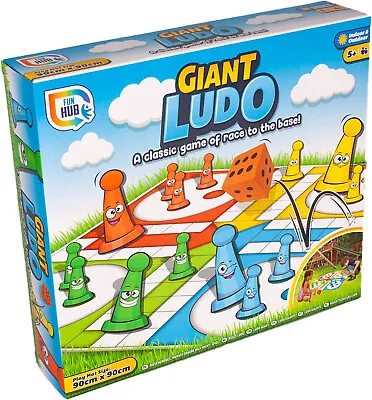 Giant Ludo Set 90cm Childrens Family Party Board Garden Game Indoors & Outdoors • £6.95