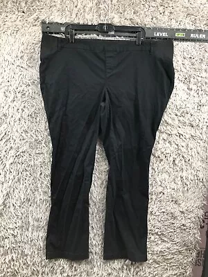 Old Navy Side Panel Maternity Bootcut Pants Plus Size 20 Womens Black Stretch • $8.76