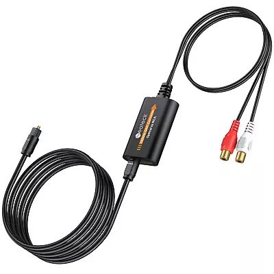 Neoteck DAC Converter SPDIF Optical To RCA Digital Analog Audio Amplifier Cable • $14.79