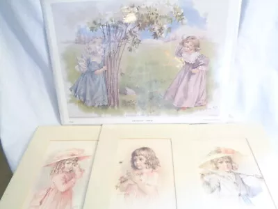 Maud Humphrey Set Of Four Reproduced Prints Of Girls 1893 • $30