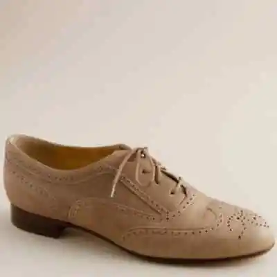 J. Crew | Wingtip Brogue Camden Shoes Tan Leather SZ 10 • $40