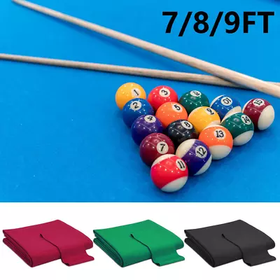 7/8/9ft Pool Table Cloth Worsted Billiard Felt Cover Fast Speed W/Pre-Cut Rails • $73.81