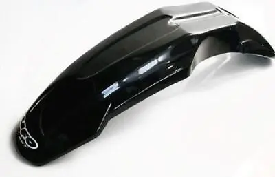 UFO Plastics Universal Supermoto Front Fender Design 2 Black Black PA01029-001 • $26.71