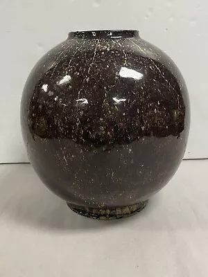 William Soini Pottery Vase Pot Spherical Glazed Footed Finnish Maija Grotell NYC • $750