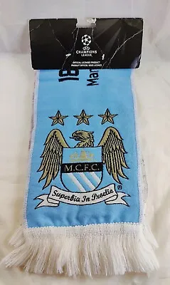 Manchester City Vs Barcelona 2014 UEFA Champions League Friendship Scarf NOS • $35.36