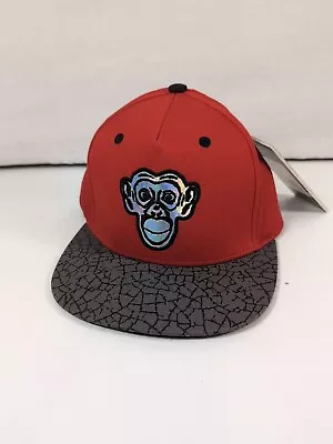 Monkey Sport Embroidered Snapback Adjustable Skateboard Hat Cap Red Black Grey • $11.90