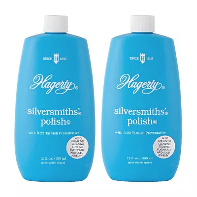 Hagerty Silversmiths Polish Silver Polish Tarnish Preventative 12 Oz 2 Pack • $35.49