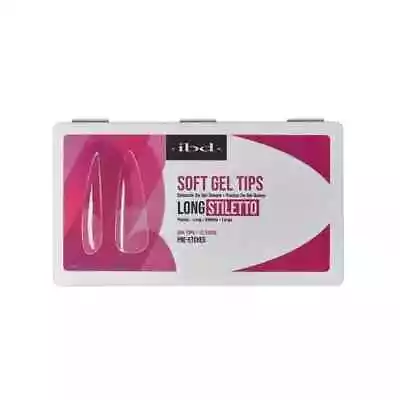 Ibd Soft Gel Tips Box [504 Pcs 12 Sizes - Stiletto Medium] • $19.99