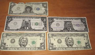 4 Different 1998 Bill Clinton Monica Lewinsky Ross Perot Funny Money 8 6 32 • $6.50