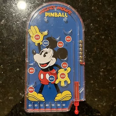 Vintage HANDHELD PINBALL MICKEY MOUSE GAME By SCHYLLING  • $8