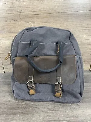 Epiphanie Convertible Camera Travel Bag Brown Leather Backpack • $45