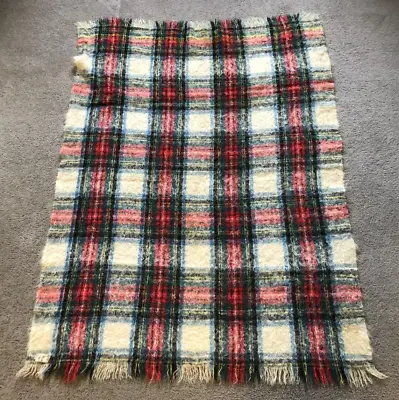 VTG Kilmahog Scotland Mohair Tartan Plaid Throw Blanket • $30
