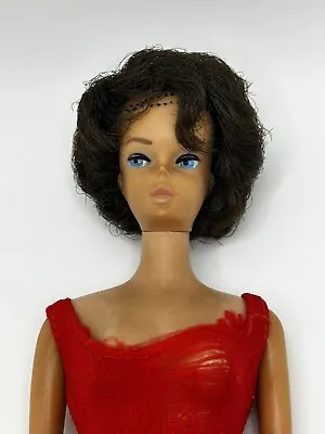 VINTAGE BARBIE MIDGE DOLL 1962 Bubble-CUT Brunette Hair STRAIGHT LEGS • $55