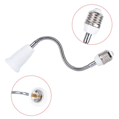 30cm Lamp Extender Flexible Extension Adapter E27 To E27 Light Bulb Lamp HoC__- • $8.69